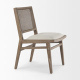 Mercana Wynn Fabric W/Brown Wood Dining Chair
