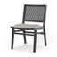 Mercana Wynn 20.5L x 24.6W x 34.1H Beige Fabric W/Black Wood Dining Chair