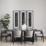 Mercana Cline 20.9L x 23.0W x 31.9H Gray Fabric W/Black Wood Dining Chair