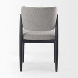 Mercana Cline 20.9L x 23.0W x 31.9H Gray Fabric W/Black Wood Dining Chair