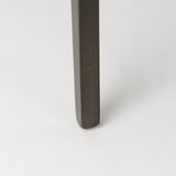 Mercana Tahoe Cream Upholstered and Black-Brown Wood Armless Dining Chair