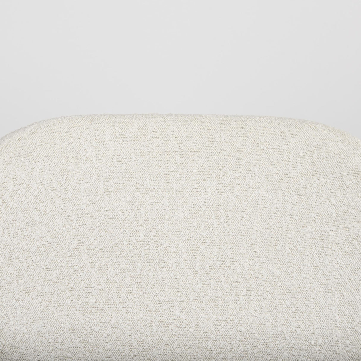 Mercana Amelia Cream Boucle W/Black Metal Upholstered Accent Chair 21.3L x 21.3W x 30.3H