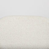 Mercana Amelia Cream Boucle W/Black Metal Upholstered Accent Chair 21.3L x 21.3W x 30.3H