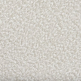 Mercana Amelia Cream Boucle W/Black Metal Upholstered Pouf