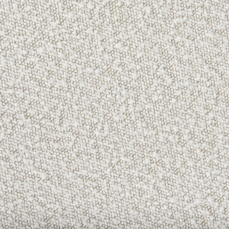 Mercana Amelia Cream Boucle W/Black Metal Upholstered Pouf