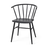 Mercana Colin 21.3L x 21.3W x 30.3H Black Metal Dining Chair