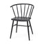 Mercana Colin 21.3L x 21.3W x 30.3H Black Metal Dining Chair