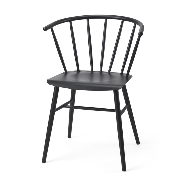 Mercana Colin 21.3L x 21.3W x 30.3H Black Metal Dining Chair