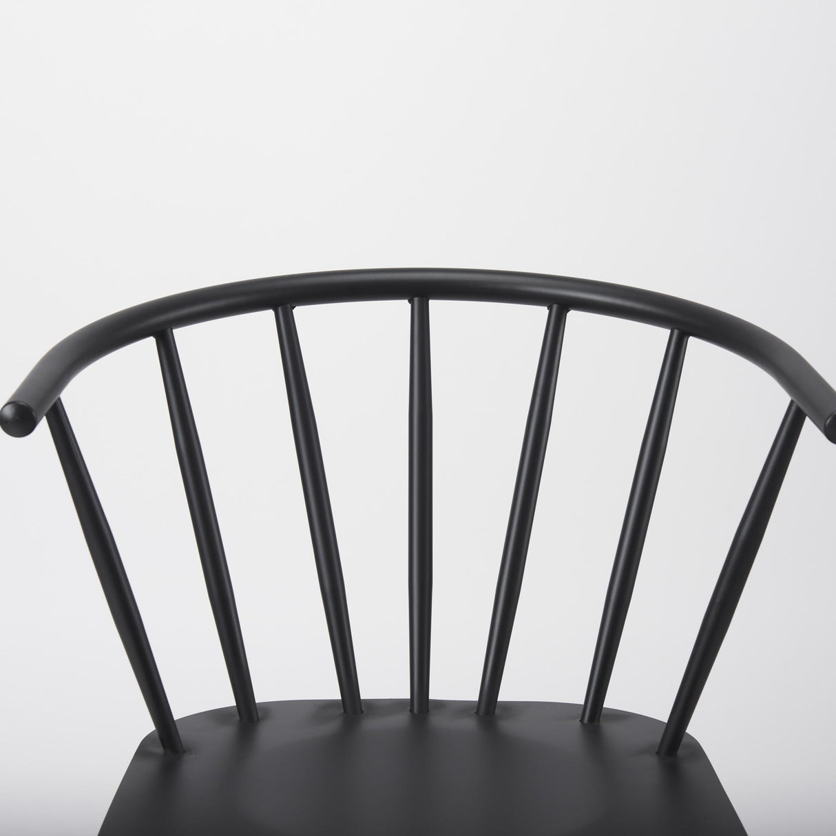 Mercana Colin 21.3L x 21.3W x 30.3H Black Metal Dining Chair