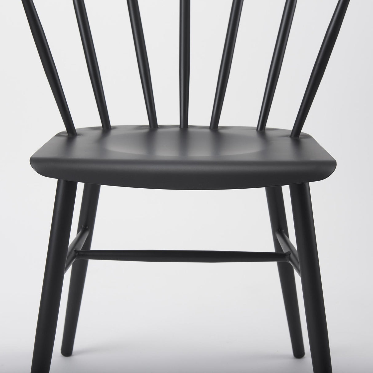 Mercana Colin 21.3L x 21.3W x 30.3H Black Metal Dining Chair