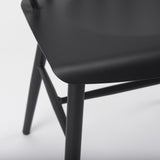 Mercana Colin 21.3L x 21.3W x 30.3H Black Metal Dining Chair
