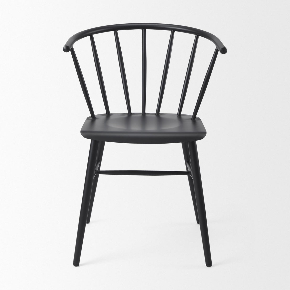 Mercana Colin 21.3L x 21.3W x 30.3H Black Metal Dining Chair