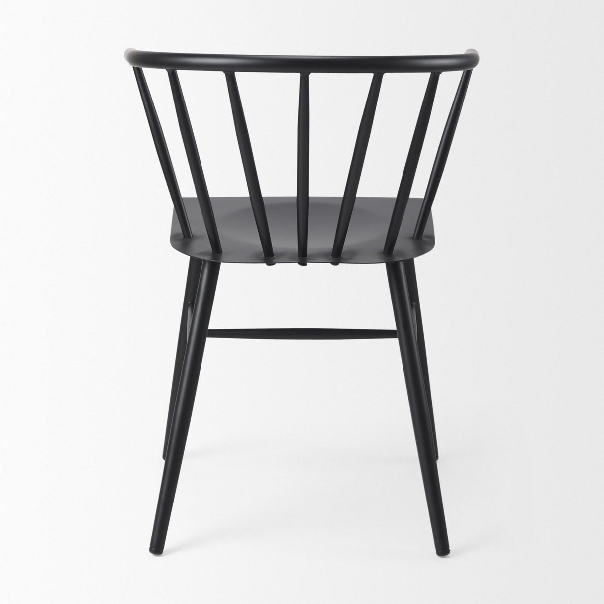 Mercana Colin 21.3L x 21.3W x 30.3H Black Metal Dining Chair