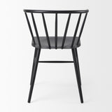 Mercana Colin 21.3L x 21.3W x 30.3H Black Metal Dining Chair