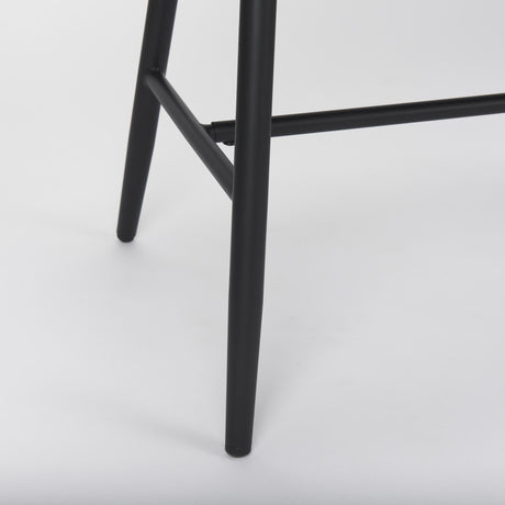 Mercana Colin 61.0L x 21.5W x 14.6H Black Metal Bench