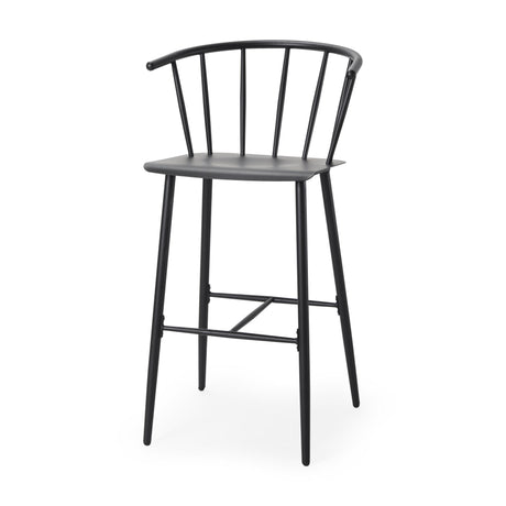 Mercana Colin Black Metal Bar Stool