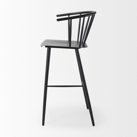 Mercana Colin Black Metal Bar Stool