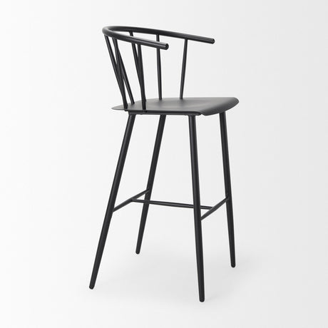 Mercana Colin Black Metal Bar Stool