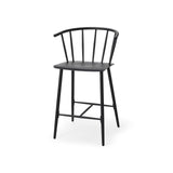 Mercana Colin Black Metal Counter Stool