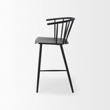 Mercana Colin Black Metal Counter Stool