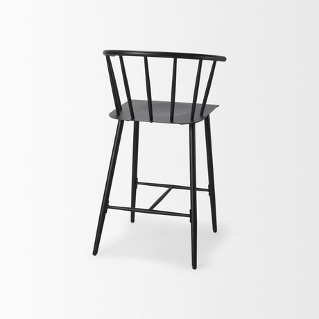 Mercana Colin Black Metal Counter Stool
