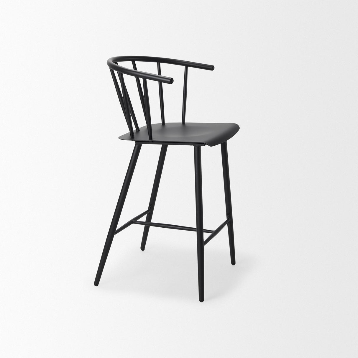 Mercana Colin Black Metal Counter Stool