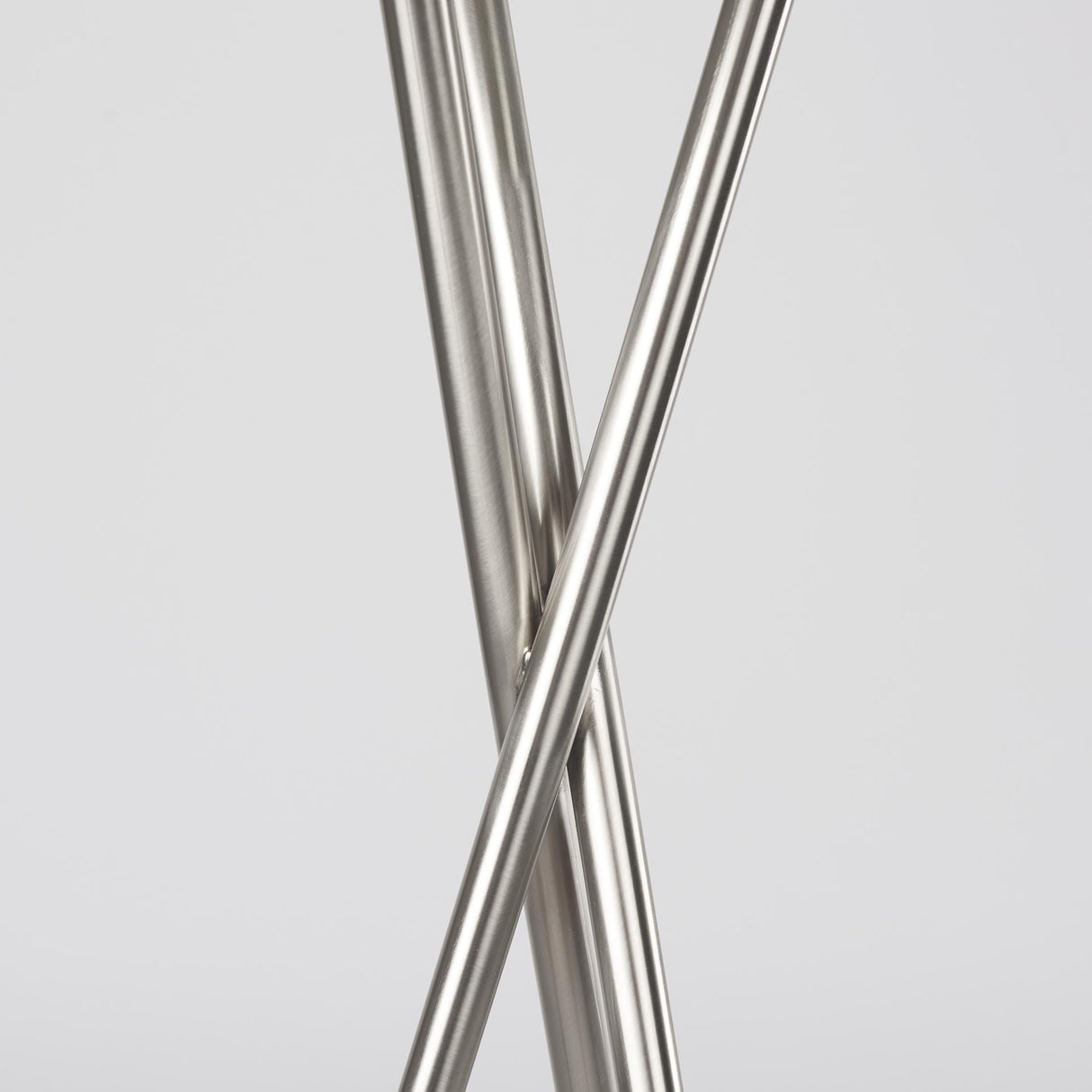 Mercana Ambrose 20.0L x 20.0W x 61.8H Silver Metal W/Beige Fabric Shade Floor Lamp