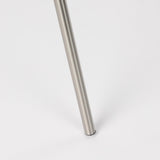 Mercana Ambrose 20.0L x 20.0W x 61.8H Silver Metal W/Beige Fabric Shade Floor Lamp