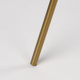 Mercana Ambrose 20.0L x 20.0W x 61.8H Gold Metal W/Cream Fabric Shade Floor Lamp
