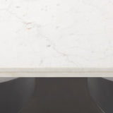 Mercana Maxton 79.0L x 39.0W x 30.0H Marble Top w/ Gunmetal Base Dining Table