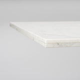 Mercana Maxton 79.0L x 39.0W x 30.0H Marble Top w/ Gunmetal Base Dining Table
