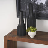 Mercana Aubrey Small 14.0H Black Iron Flower Vase