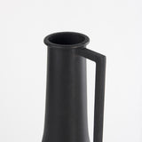 Mercana Aubrey Medium 18.0H Black Iron Flower Jug Vase
