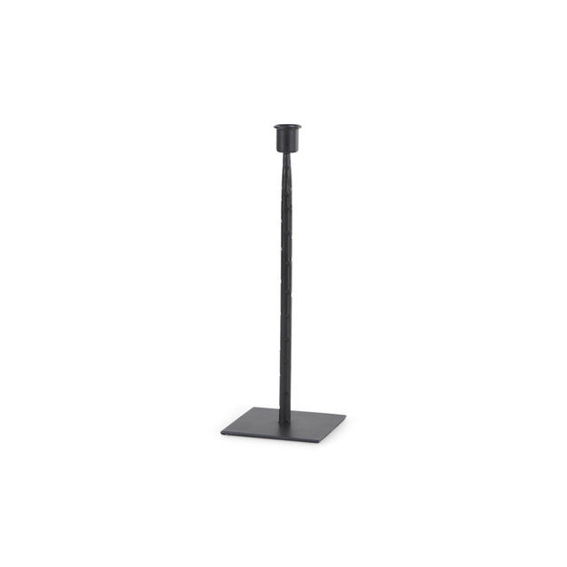 Mercana Porter 4.5L x 4.5W x 12.0H Small Black Iron Candle Holder