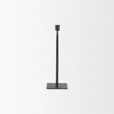 Mercana Porter 4.5L x 4.5W x 12.0H Small Black Iron Candle Holder