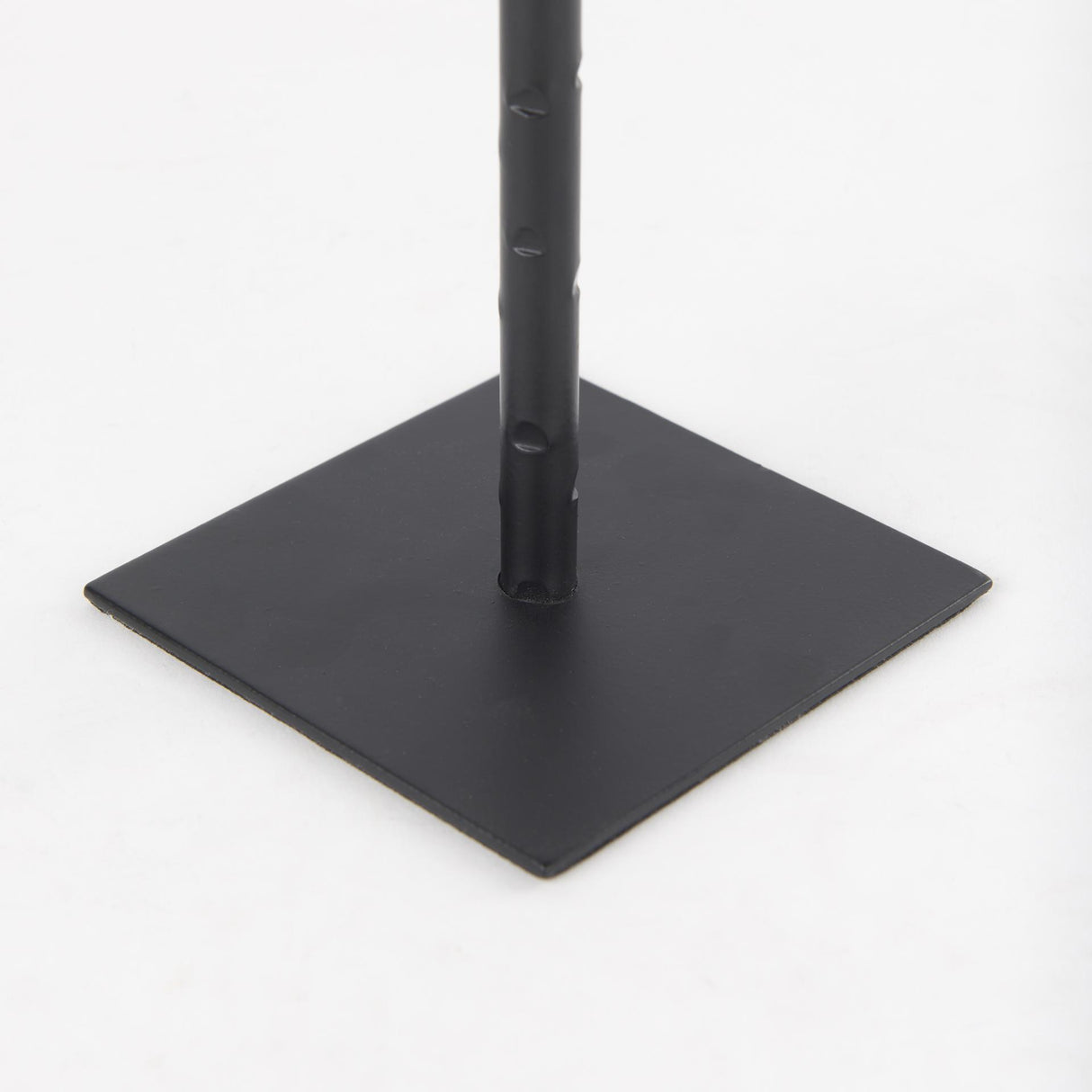 Mercana Porter 4.5L x 4.5W x 12.0H Small Black Iron Candle Holder