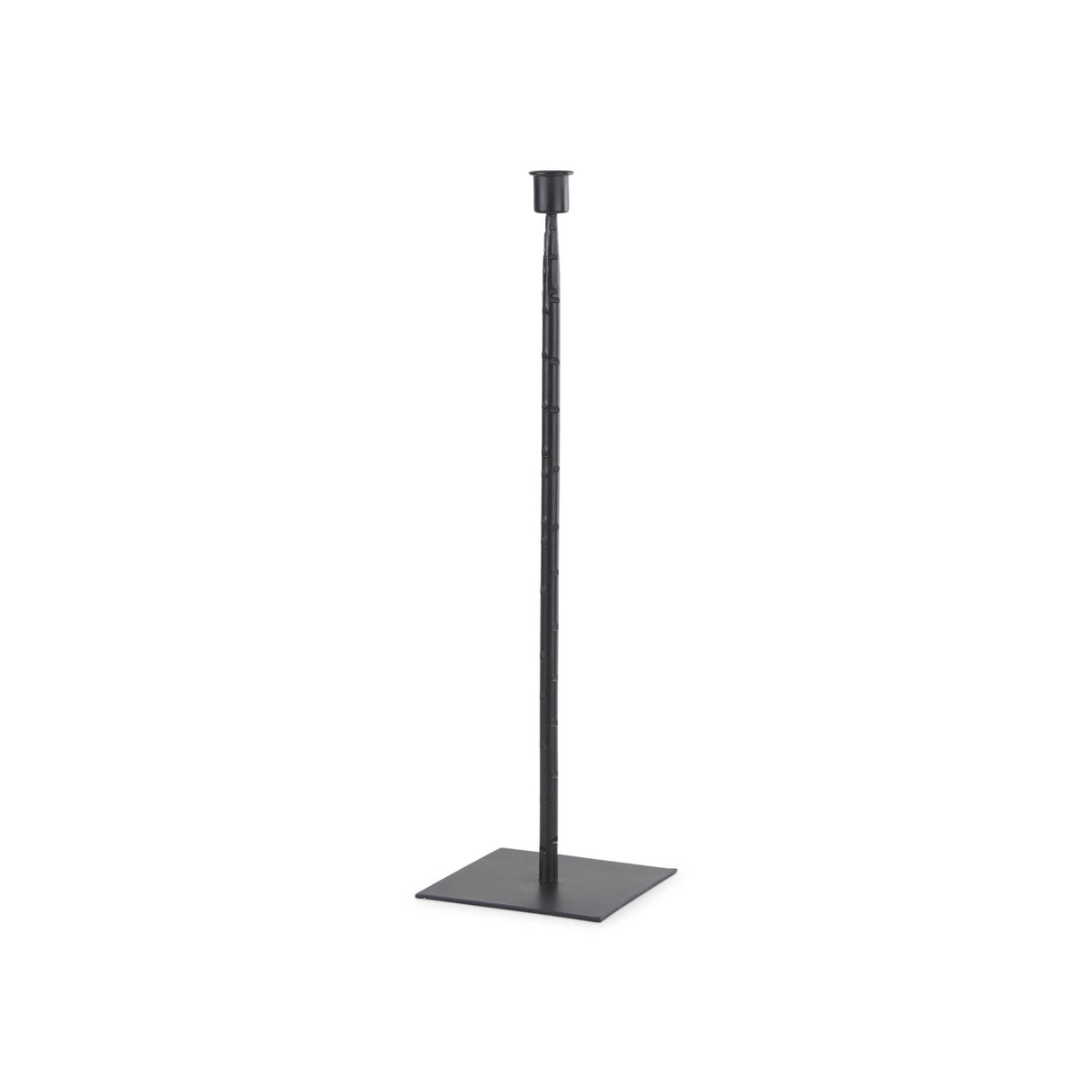 Mercana Porter 5.0L x 5.0W x 18.0H Medium Black Iron Candle Holder