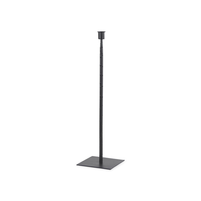 Mercana Porter 5.0L x 5.0W x 18.0H Medium Black Iron Candle Holder