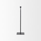 Mercana Porter 5.0L x 5.0W x 18.0H Medium Black Iron Candle Holder