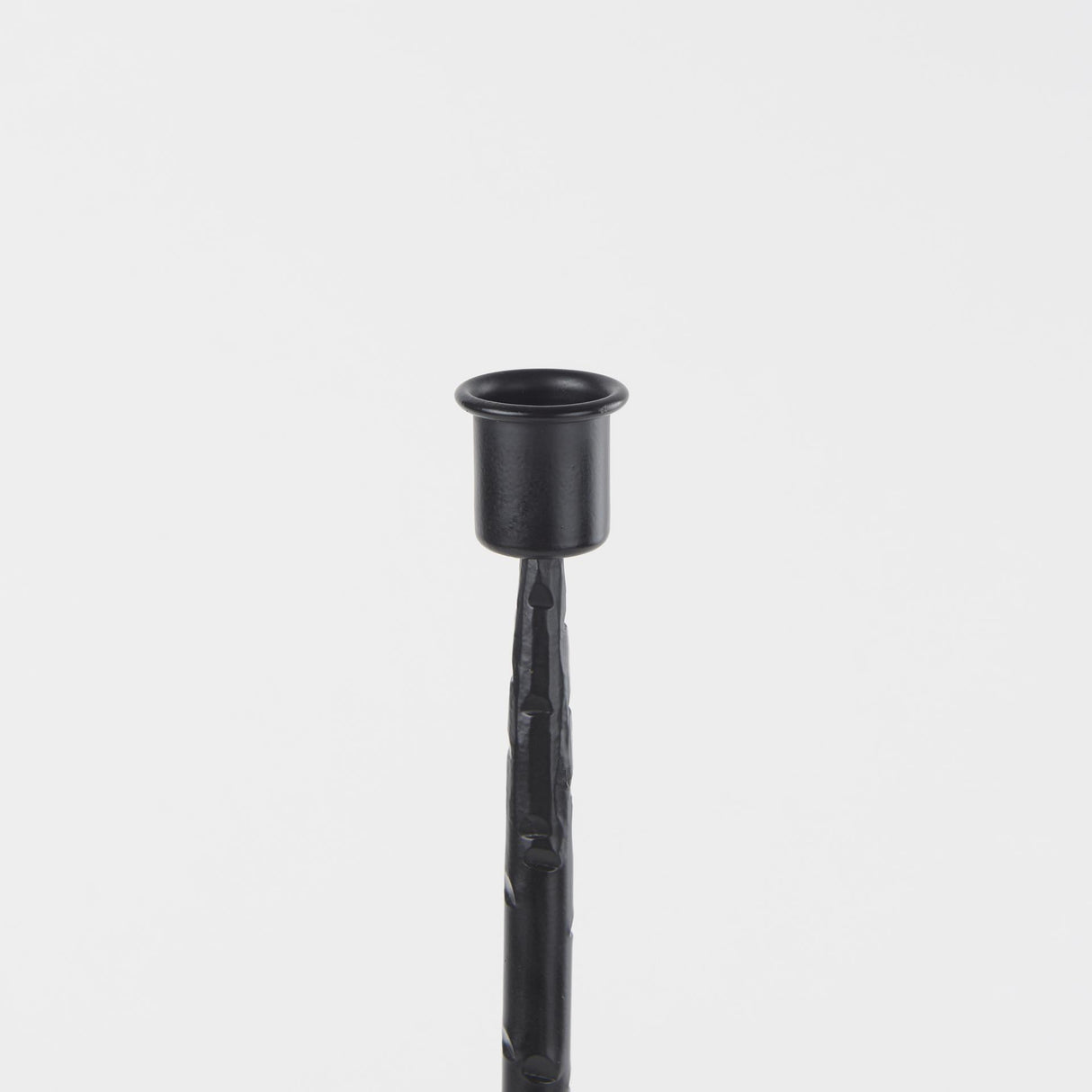Mercana Porter 5.0L x 5.0W x 18.0H Medium Black Iron Candle Holder