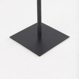 Mercana Porter 5.0L x 5.0W x 18.0H Medium Black Iron Candle Holder