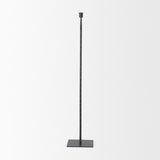 Mercana Porter 6.0L x 6.0W x 30.0H Large Black Iron Candle Holder