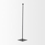 Mercana Porter 6.0L x 6.0W x 30.0H Large Black Iron Candle Holder