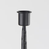 Mercana Porter 6.0L x 6.0W x 30.0H Large Black Iron Candle Holder