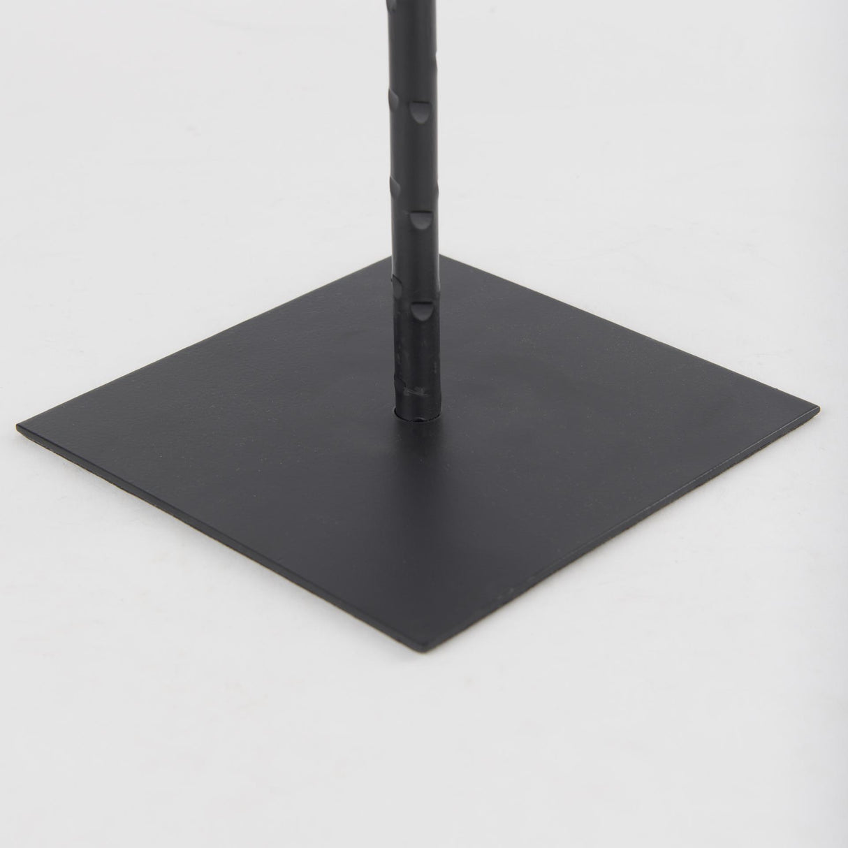 Mercana Porter 6.0L x 6.0W x 30.0H Large Black Iron Candle Holder