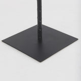 Mercana Porter 6.0L x 6.0W x 30.0H Large Black Iron Candle Holder