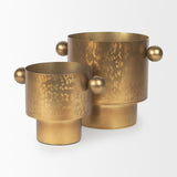 Mercana Juno 8.5H Large Gold Iron Vase