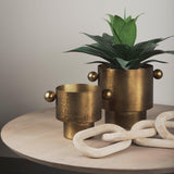 Mercana Juno 8.5H Large Gold Iron Vase