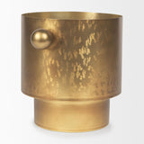 Mercana Juno 8.5H Large Gold Iron Vase