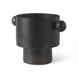 Mercana Juno 6.5H Medium Black Iron Vase